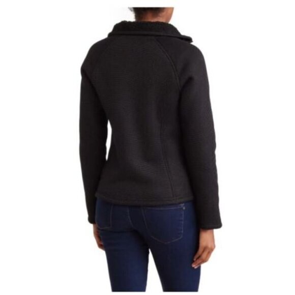 Spyder Logo Womens Black Full Zip Up Stan Up Collar Jacket Activewear Sz XL New - Picture 4 of 11